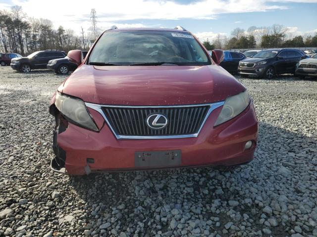 2T2BK1BA8AC016609 - 2010 LEXUS RX 350 RED photo 5