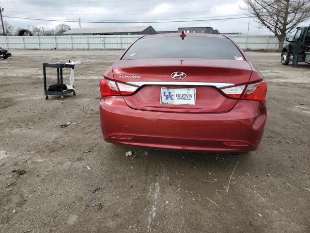 5NPEB4AC7DH513156 - 2013 HYUNDAI SONATA GLS RED photo 6