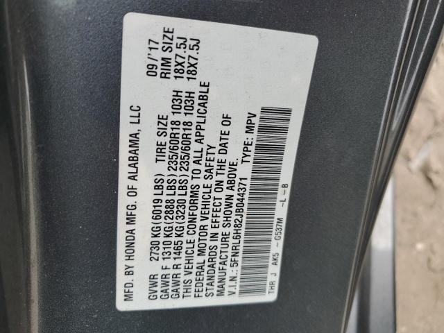 5FNRL6H82JB044371 - 2018 HONDA ODYSSEY TOURING Boz foto 14