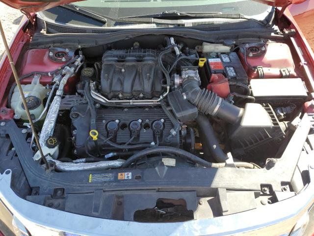 3FAHP0JG5AR337961 - 2010 FORD FUSION SEL RED photo 11