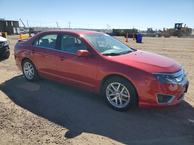3FAHP0JG5AR337961 - 2010 FORD FUSION SEL RED photo 4