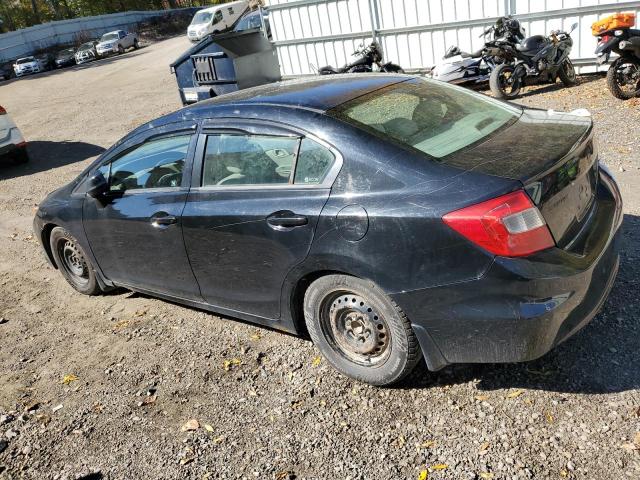 2HGFB2F55CH320838 - 2012 HONDA CIVIC LX შავი ფოტო 2
