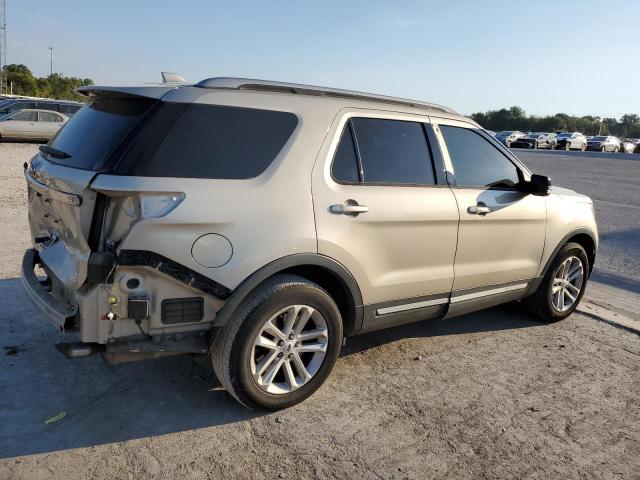 1FM5K7D84HGD54014 - 2017 FORD EXPLORER XLT BEIGE photo 3