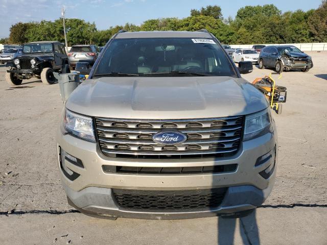 1FM5K7D84HGD54014 - 2017 FORD EXPLORER XLT BEIGE photo 5