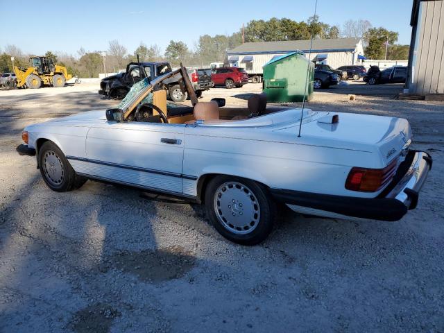 WDBBA48D5HA062650 - 1987 MERCEDES-BENZ 560 SL WHITE photo 2