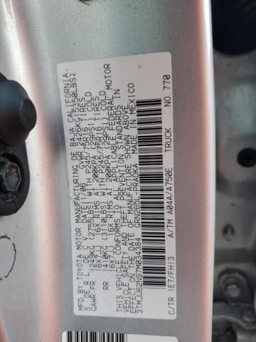 3TMJU62N97M034384 - 2007 TOYOTA TACOMA DOUBLE CAB PRERUNNER SILVER photo 12