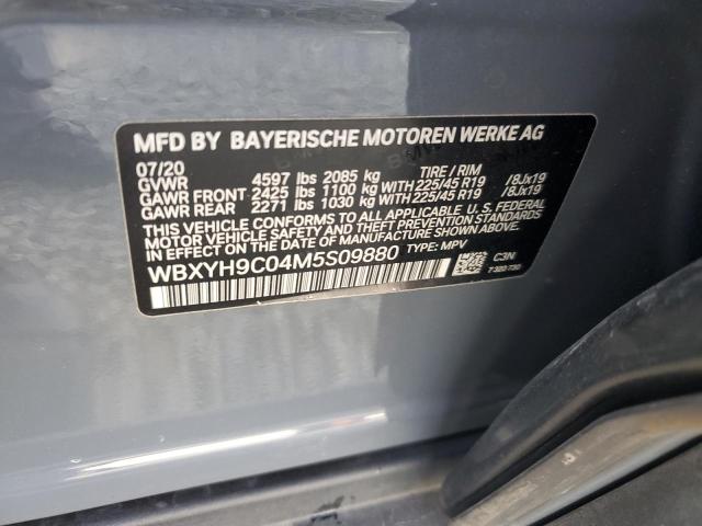 WBXYH9C04M5S09880 - 2021 BMW X2 SDRIVE28I BLUE photo 13