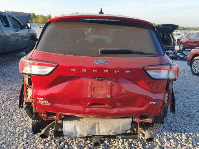 1FMCU9H67LUC61570 - 2020 FORD ESCAPE SEL BURGUNDY photo 6