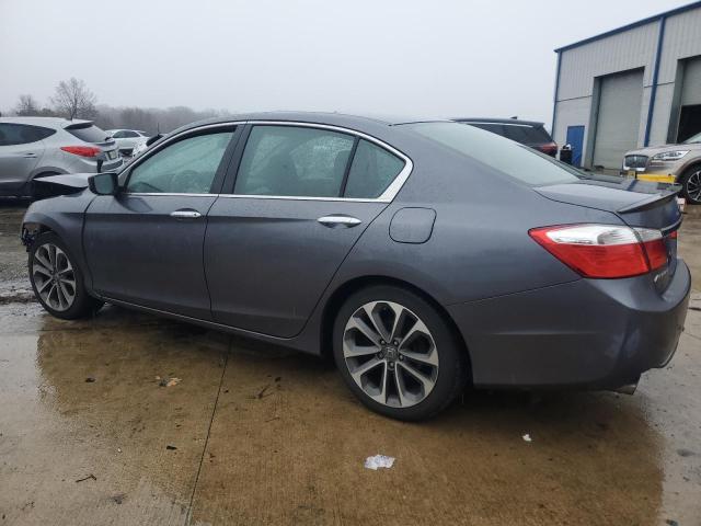 1HGCR2E53DA197556 - 2013 HONDA ACCORD SPORT GRAY photo 2