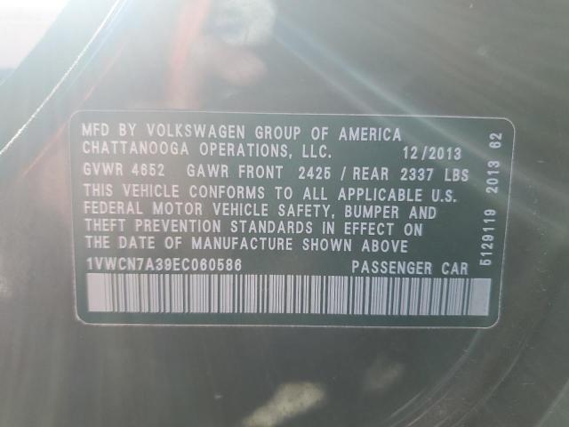 1VWCN7A39EC060586 - 2014 VOLKSWAGEN PASSAT SEL Марун фото 14