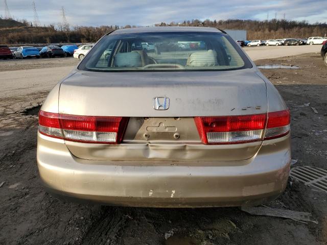 1HGCM56653A065548 - 2003 HONDA ACCORD EX GOLD photo 6