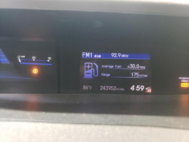 2HGFB2F99CH550224 - 2012 HONDA CIVIC EXL შავი ფოტო 9