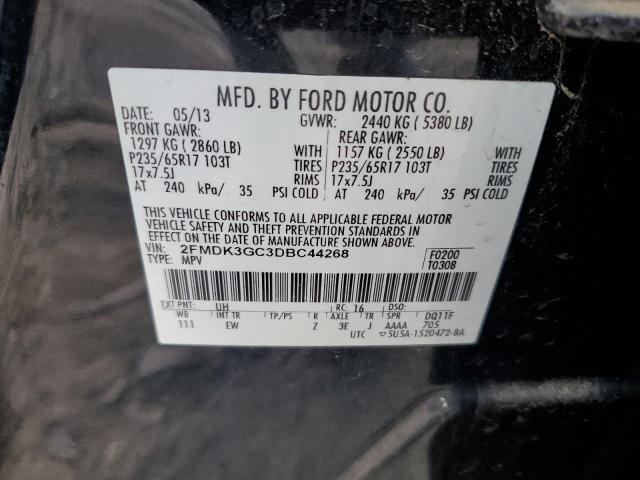2FMDK3GC3DBC44268 - 2013 FORD EDGE SE 黑色 照片 13