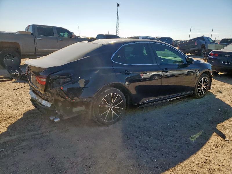 4T1G11AK0MU489298 - 2021 TOYOTA CAMRY SE BLACK photo 3