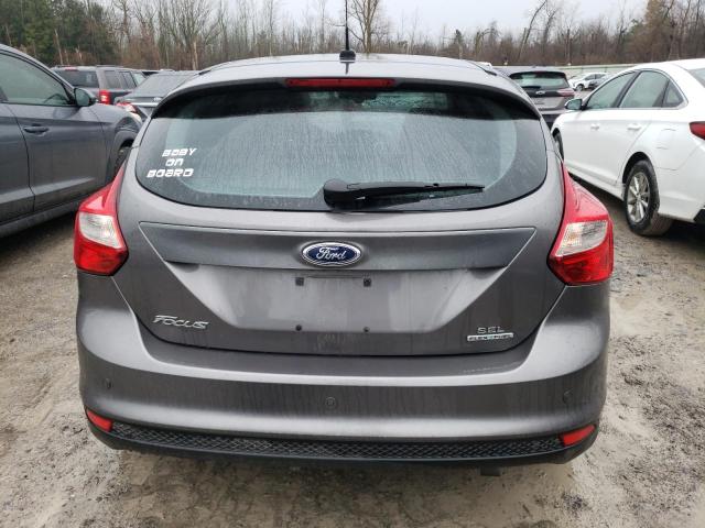 1FAHP3M21CL461891 - 2012 FORD FOCUS SEL GRAY photo 6