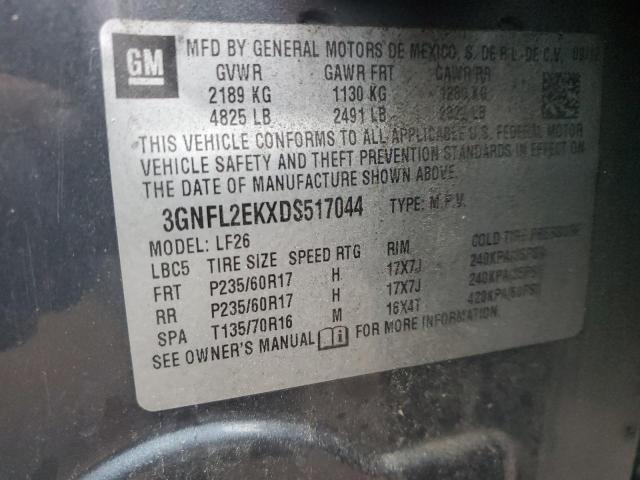 3GNFL2EKXDS517044 - 2013 CHEVROLET CAPTIVA LS 石墨色 照片 13