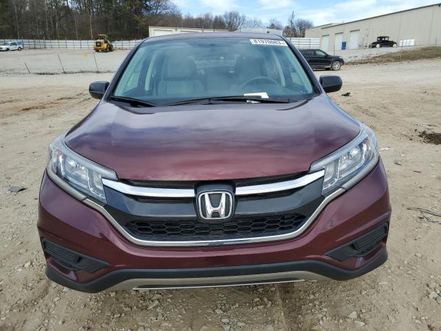 2HKRM3H44GH515651 - 2016 HONDA CR-V SE BURGUNDY photo 5