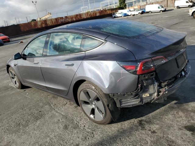 5YJ3E1EA9PF647577 - 2023 TESLA MODEL 3 رمادي صورة 2