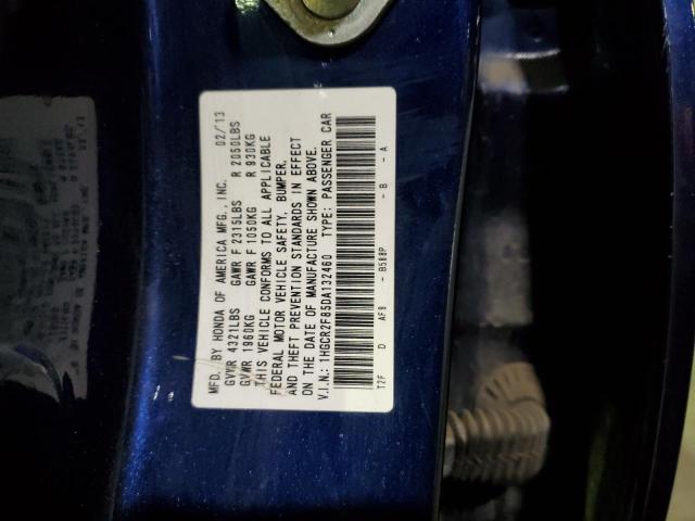 1HGCR2F85DA132460 - 2013 HONDA ACCORD EXL BLUE photo 12