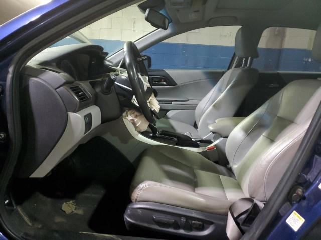 1HGCR2F85DA132460 - 2013 HONDA ACCORD EXL BLUE photo 7