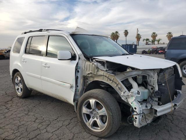 5FNYF3H52FB009571 - 2015 HONDA PILOT EXL WHITE photo 4