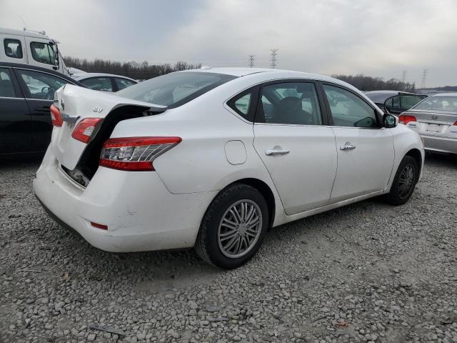 3N1AB7APXFY276478 - 2015 NISSAN SENTRA S WHITE photo 3