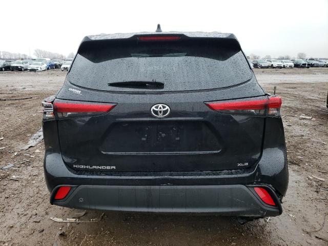 5TDGZRAH0NS118583 - 2022 TOYOTA HIGHLANDER XLE BLACK photo 6