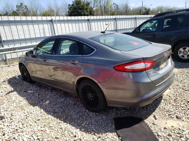 3FA6P0HD6ER373070 - 2014 FORD FUSION SE GRAY photo 2