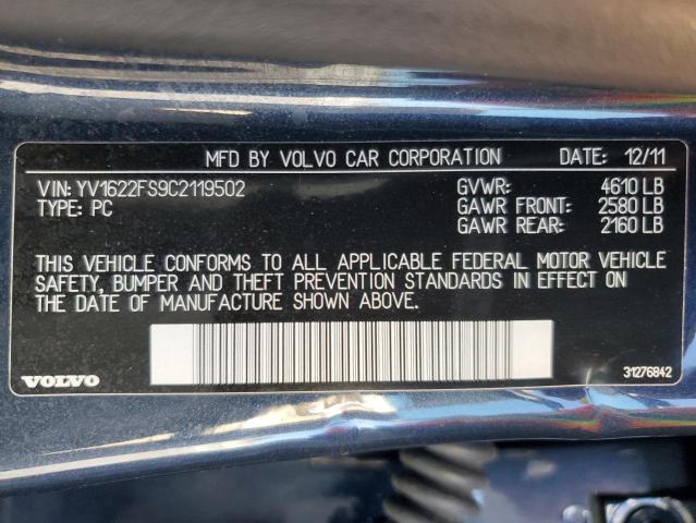 YV1622FS9C2119502 - 2012 VOLVO S60 T5 蓝色 照片 13