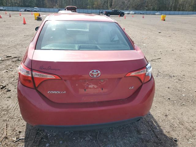 2T1BURHEXHC813414 - 2017 TOYOTA COROLLA L RED photo 6