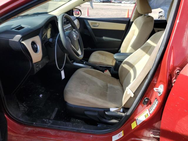 2T1BURHEXHC813414 - 2017 TOYOTA COROLLA L Rot Foto 7