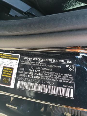 55SWF4KB2GU170823 - 2016 MERCEDES-BENZ C 300 4MATIC BLACK photo 12