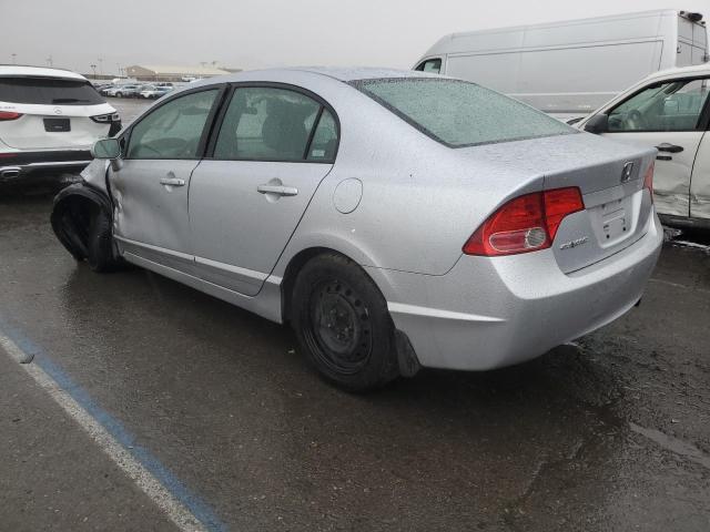 2HGFA16598H331037 - 2008 HONDA CIVIC LX SILVER photo 2