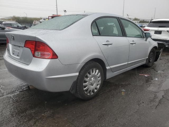 2HGFA16598H331037 - 2008 HONDA CIVIC LX SILVER photo 3