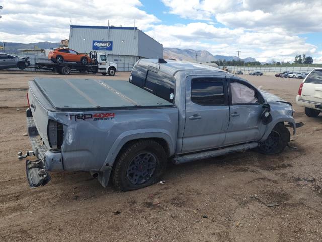 3TMCZ5ANXJM139285 - 2018 TOYOTA TACOMA DOUBLE CAB Szary zdjęcie 3