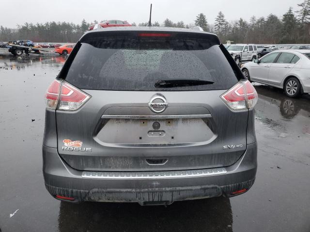 KNMAT2MV7GP711838 - 2016 NISSAN ROGUE S GRAY photo 6