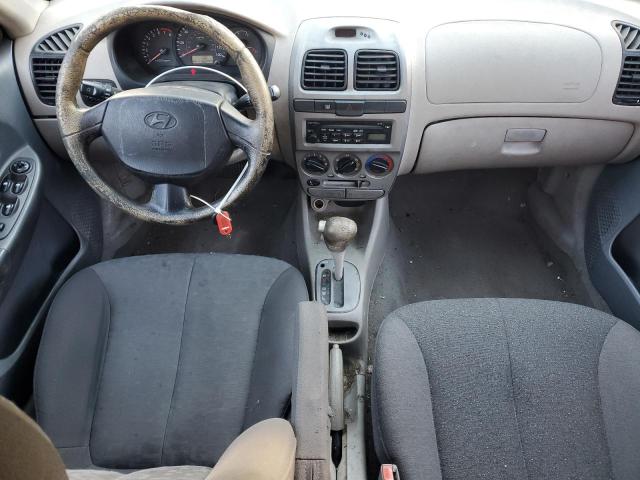 KMHCG45C84U520301 - 2004 HYUNDAI ACCENT GL RED photo 8