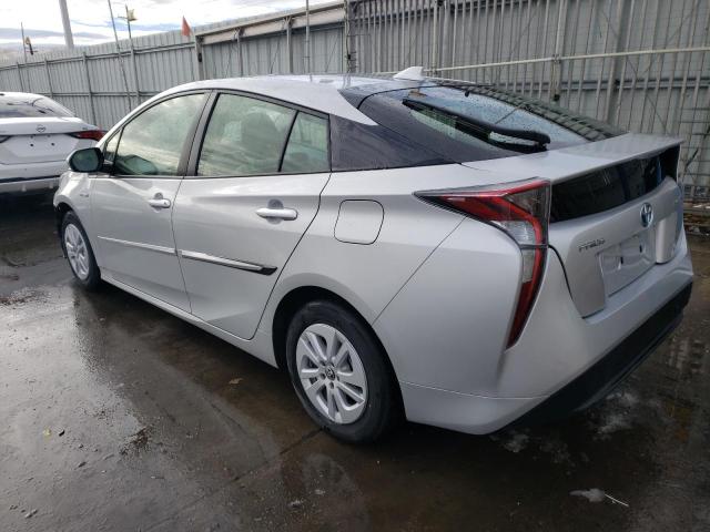 JTDKBRFU5H3028341 - 2017 TOYOTA PRIUS SILVER photo 2