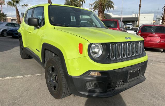 ZACCJBAB5JPJ48093 - 2018 JEEP RENEGADE SPORT GREEN photo 1