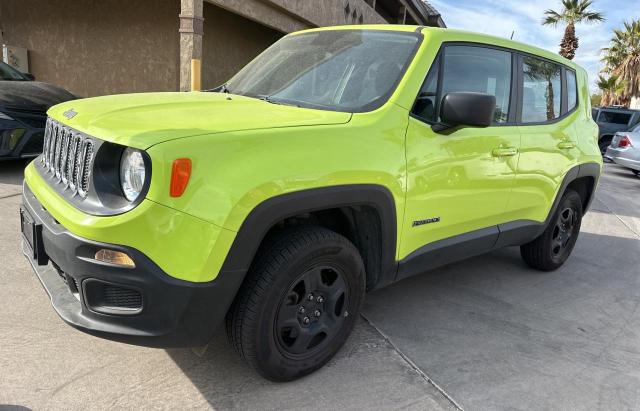 ZACCJBAB5JPJ48093 - 2018 JEEP RENEGADE SPORT GREEN photo 2