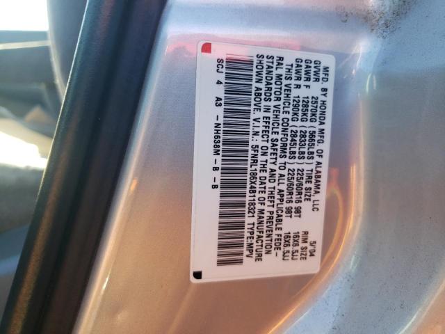 5FNRL186X4B118321 - 2004 HONDA ODYSSEY EX SILVER photo 14