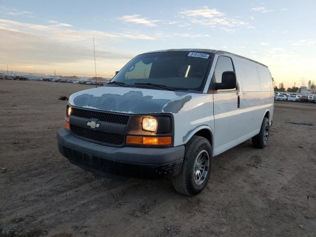 1GCSGAFX5B1159320 - 2011 CHEVROLET EXPRESS G1 WHITE photo 1