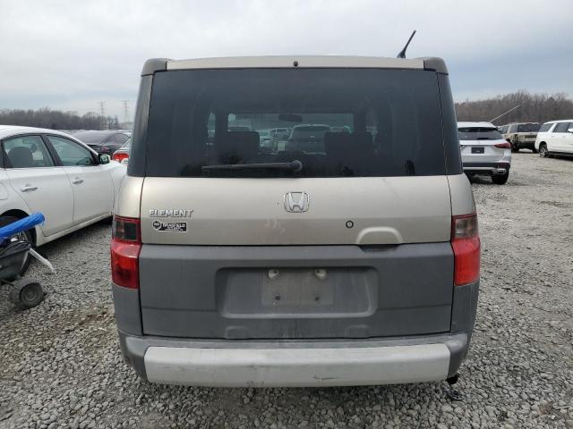 5J6YH28554L031718 - 2004 HONDA ELEMENT EX TAN photo 6