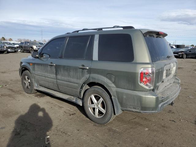 2HKYF18767H508155 - 2007 HONDA PILOT EXL GREEN photo 2