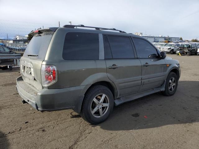 2HKYF18767H508155 - 2007 HONDA PILOT EXL GREEN photo 3