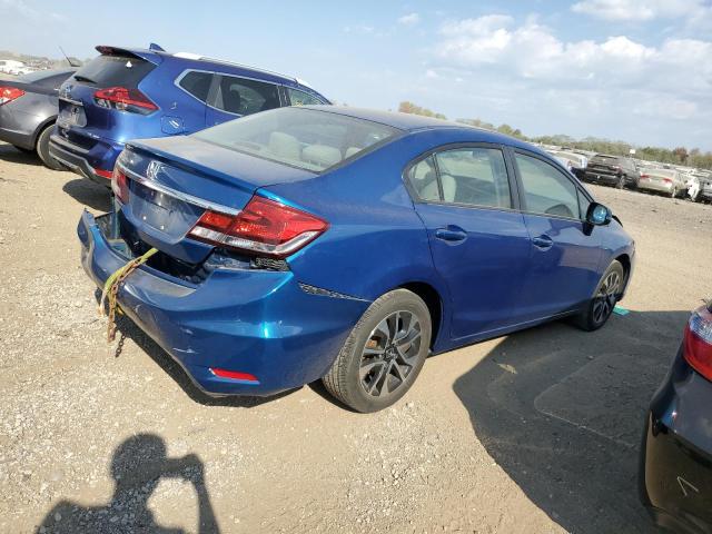 19XFB2F86DE078163 - 2013 HONDA CIVIC EX BLUE photo 3