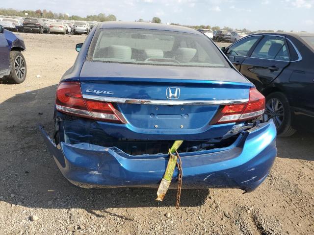 19XFB2F86DE078163 - 2013 HONDA CIVIC EX BLUE photo 6