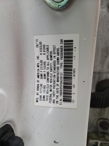 1HGCR2F87GA008131 - 2016 HONDA ACCORD EXL WHITE photo 12