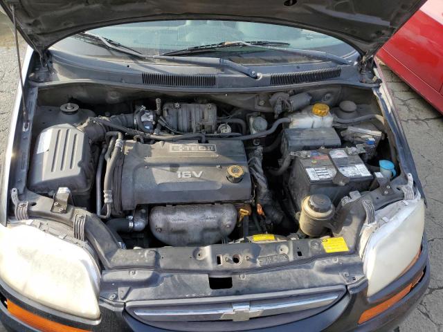 KL1TD666X7B781423 - 2007 CHEVROLET AVEO BASE შავი ფოტო 11