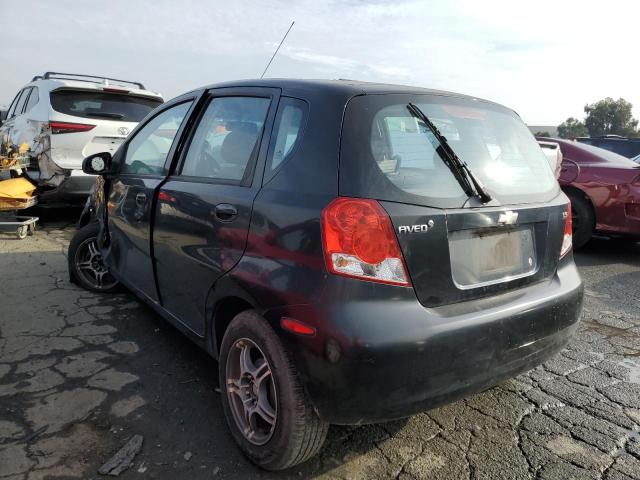 KL1TD666X7B781423 - 2007 CHEVROLET AVEO BASE BLACK photo 2